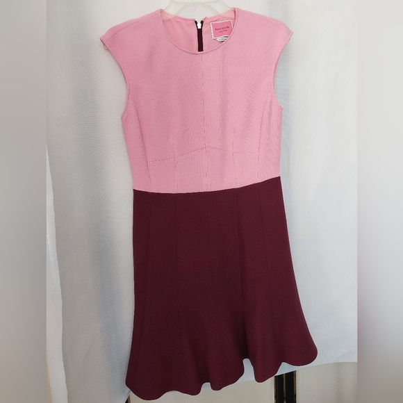kate spade Dresses & Skirts - Kate Spade Pink and Burgundy Mission Fig Mainline Colorblock Dress
